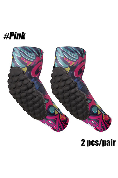 Choice20 YS 2 PCS Pink Sports Children Elbow Support - Compression Arm Protec...