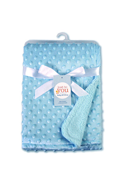 choice2 Blue Baby Blanket Newborn Soft Fleece Baby Boy Blanket Solid Baby Gir...