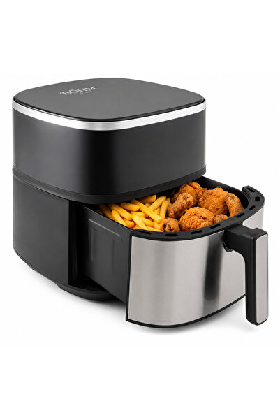BÖHM Friteuza cu aer cald air fryer Böhm,1400w, 220V, capacitate 6L, cu 6 pro...