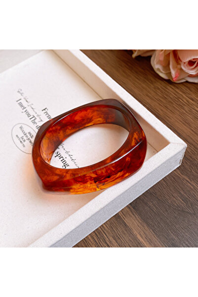 Choice7 Style8 Wide Geometric Smuding Acrylic Bangles for Women Europe and Am...