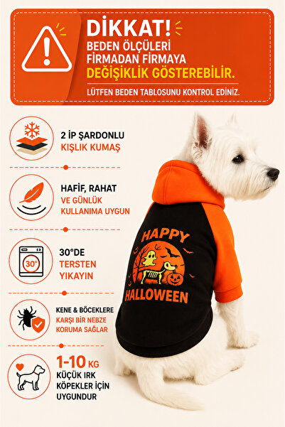 DOGİ&DOG Small Breed Halloween Skeleton Dog Outfit Cat Outfit Dog Sweati (1-1...