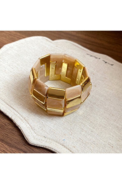 Choice5 Style3 Bohemian Acrylic Square Splicing Bracelet for Women Geometric ...
