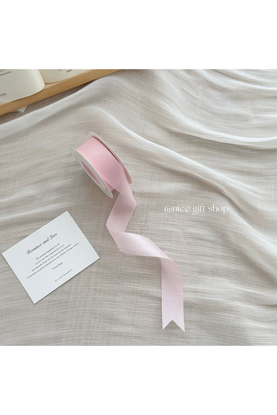 Choice 1pc Pink 1pc Genuine Silk Ribbon, Semi-Transparent Chiffon Satin Ribbo...