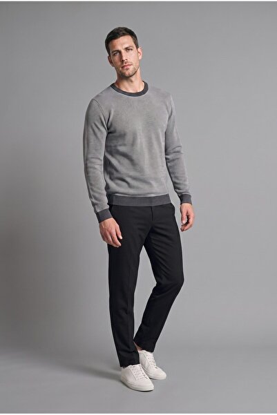 DeFacto Contrast Detailed Standard Fit Crew Neck Knitwear Sweater I3435Ax26Au