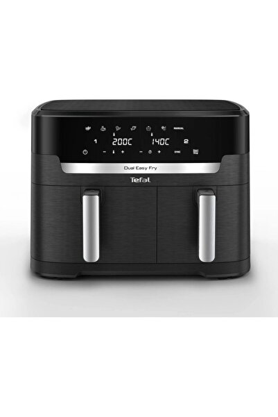 TEFAL Friteuză cu aer cald Dual Easy Fry XXL EY9428E0, 2700 W, capacitate 11 ...