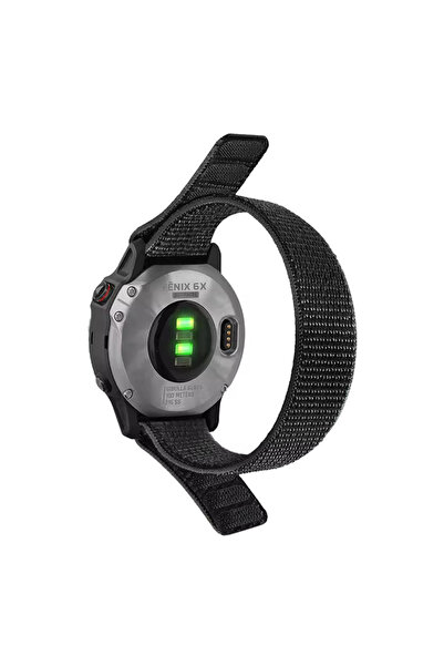 Choice39 QuickFit 22mm a-Black 26mm 22mm Nylon Loop Watch Band For Garmin Fen...