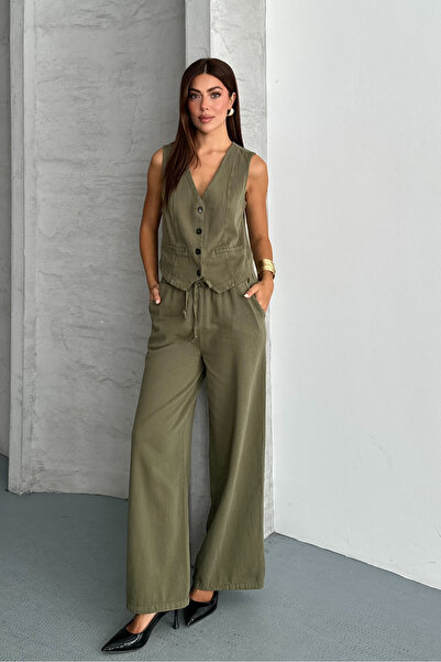 macharel jeans Women's Vest Set Top and Bottom Set