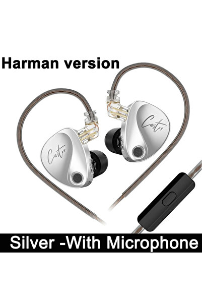 Choice Harman-With Mic KZ Castor Wired Earphone Improved Bass HiFi Earphones ...