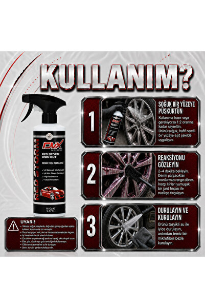 Divortex DVX by Red Storm Demir Tozu Temizleyici IRON OUT 16 oz 473 ml