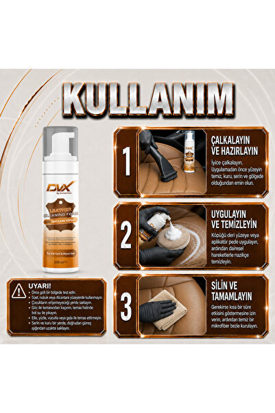 Divortex DVX by Deri Temizleme Köpüğü 200 ml