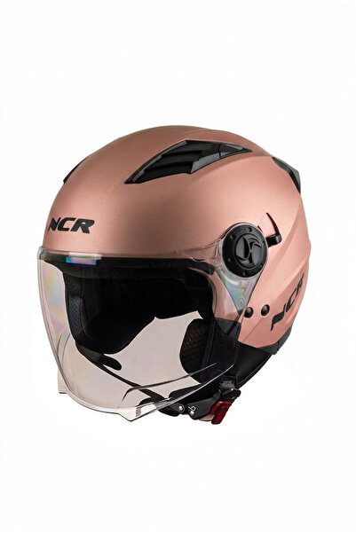 NCR Air Çenesiz Kask Rose Gold (ECE BELGELİ)