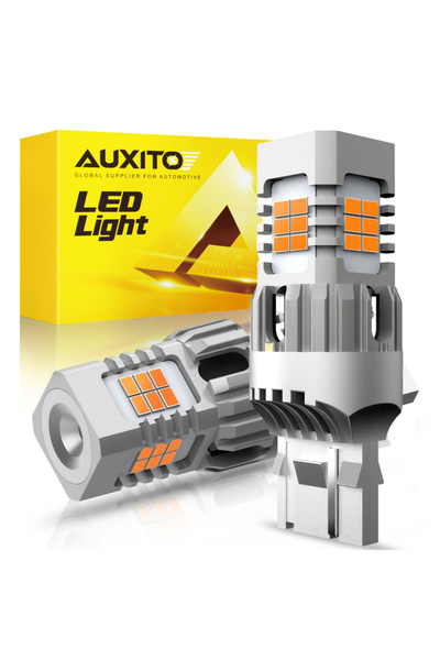Choice 7440 W21W WY21W T20 Amber AUXITO 2Pcs T20 LED Canbus No Hyper Flash W2...
