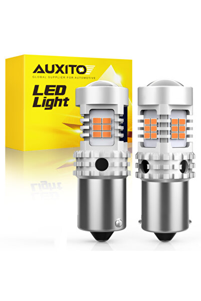 Choice مصباح LED طراز 1156 BAU15S PY21W من AUXITO، قطعتان، BA15S P21W، بدون و...