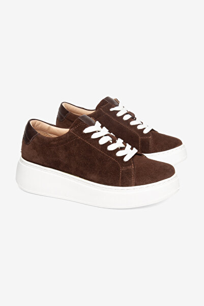 Cefi Shoes Nice Women's Sneaker Leather Suede Inside Leather Comfort Soft Sole