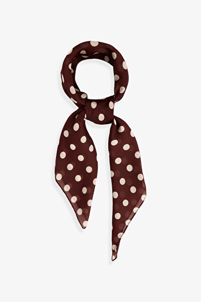 Penti Kahverengi Wilma Puantiye Desenli Bandana