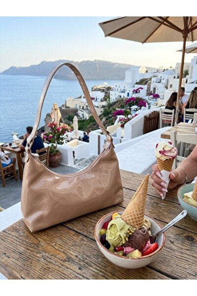 YMZBAG Camel Rugan Omuz Çantası