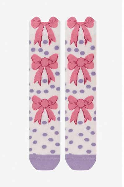 Penti Kız Çocuk Marsmelov Ribbon Charm Fiyonk Desenli Pamuklu Pantolon Çorap