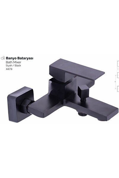 Penta 4474 Loya Black Bathroom Faucet Brass Body