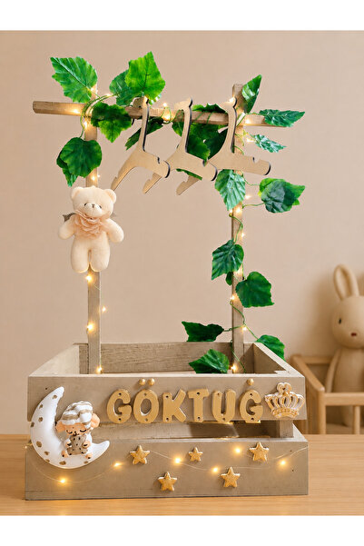 glow moon 40 Uçurma Sepeti / Kırk Uçurma Sepeti / Babyshower / Bebek Hediye S...