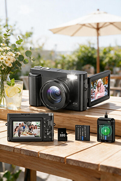 Demine 4K Digital Camera for Beginners & Teens, Autofocus 48MP Vlogging Camer...