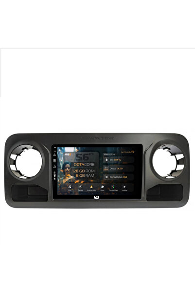 HUB64 Navigație Android Mercedes Benz Sprinter (2018+), 10.1 inch, 6GB RAM, C...