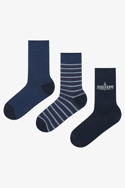 Penti Multicolored Men's Mix Stripe 3-Piece Socks