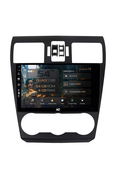 HUB64 Navigație Android Subaru Forester (2012-2018), 9 inch, 4GB RAM, CarPlay...
