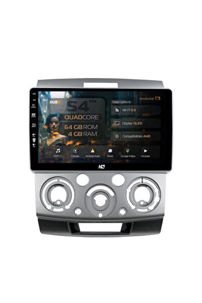 HUB64 Navigație Android Ford Ranger / Mazda BT50 (2007-2012), 9 inch, 4GB RAM...