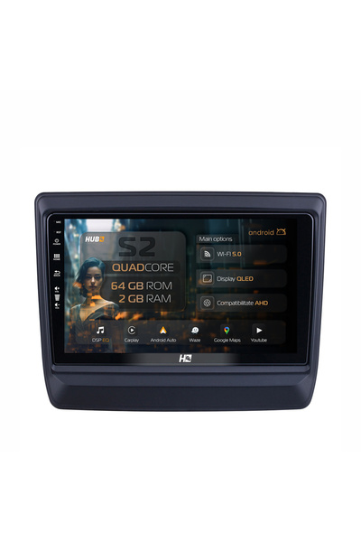 HUB64 Navigație Android Isuzu D-MAX (2020+), 9 inch, 2GB RAM, CarPlay și Andr...