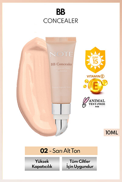 NOTE Bb Concealer Spf 15 Yoğun Kapatıcı Metal Başlıklı Göz Altı Kapatıcısı - ...