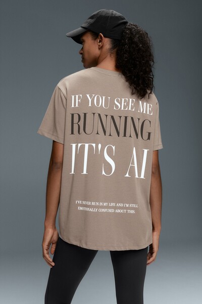 Oysho Boxy kesim kısa kollu pamuklu t-shirt