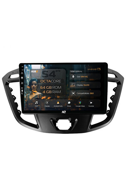 HUB64 Navigație Android Ford Transit / Tourneo (2012-2020), 9 inch, 4GB RAM, ...