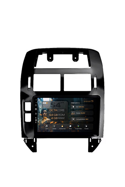 HUB64 Navigatie Android Volkswagen Polo (2004-2011), 9 inch, 4GB RAM, CarPlay...