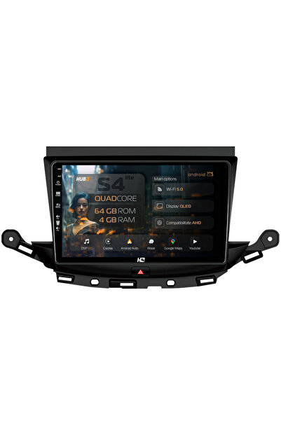HUB64 Navigație Android Opel Astra K, 9 inch, 4GB RAM, CarPlay și Android Aut...