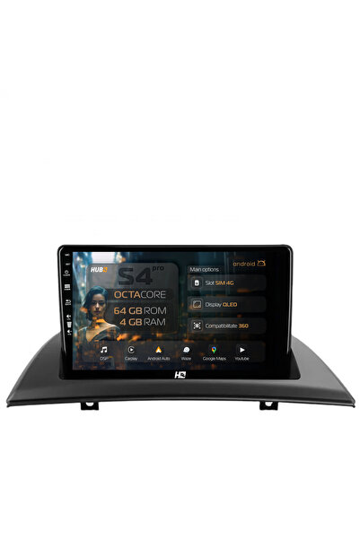 HUB64 Navigație Android BMW X3 E83 (2003-2010), 9 inch, 4GB RAM, CarPlay și A...