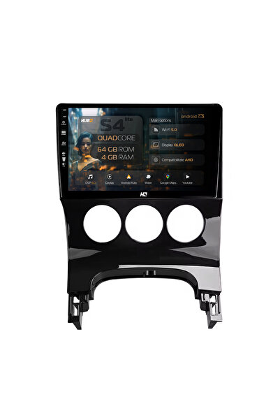 HUB64 Navigație Android Peugeot 3008/5008, 9 inch, 4GB RAM, CarPlay și Androi...