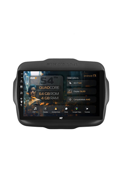 HUB64 Navigație Android Jeep Renegade (2014-2018), 9 inch, 4GB RAM, CarPlay ș...