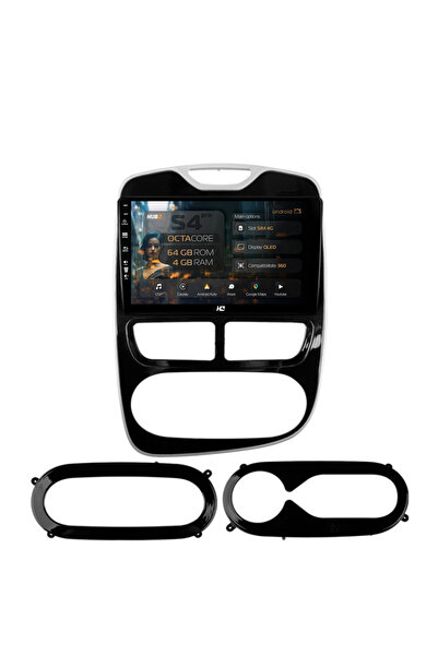 HUB64 Navigație Android Renault Clio IV (2012-2016), 9 inch, 4GB RAM, CarPlay...