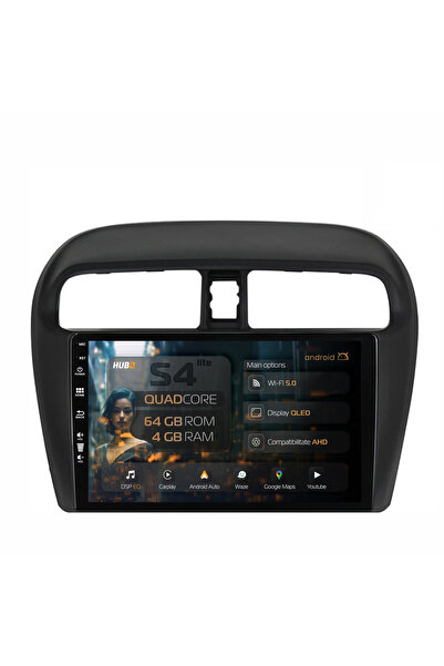 HUB64 Navigație Android Mitsubishi Space Star / Mirage / Attrage, 9 inch, 4GB...
