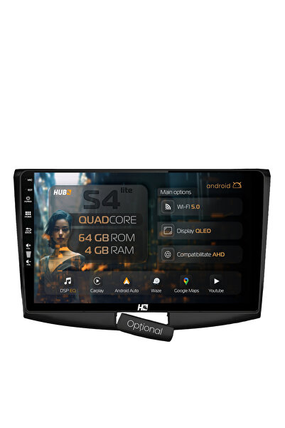 HUB64 Navigație Android (NEGRU) Volkswagen Passat B6 / B7 / CC, 10.1 inch, 4G...