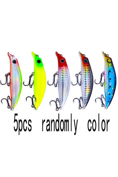 Choice 5PCS Minnow Fishing Lure 7.4g 7.9cm Jerkbait Sinking Full Water Pesca ...