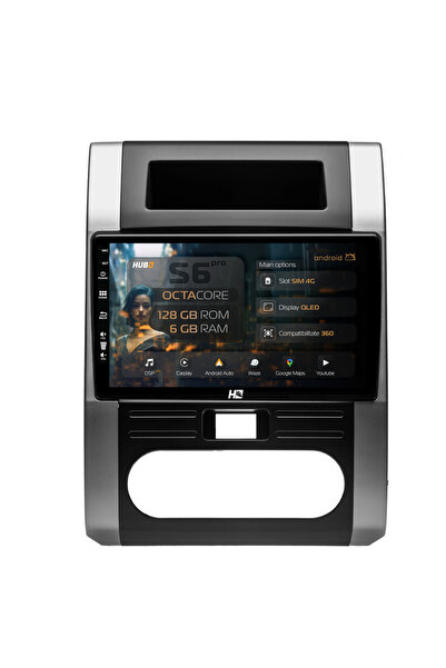 HUB64 Navigație Android Nissan X-Trail (2007-2013), 10.1 inch, 6GB RAM, CarPl...