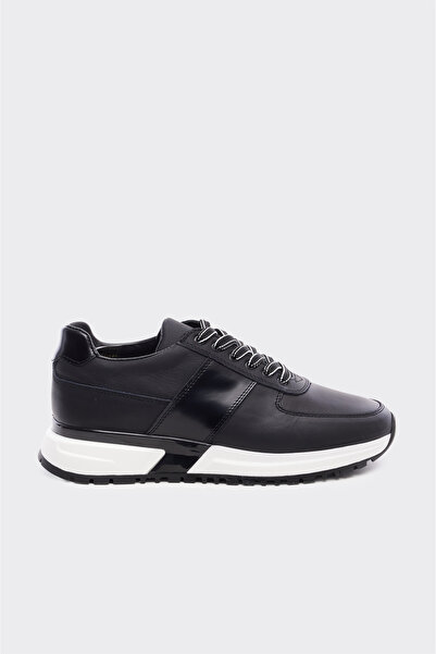 derinet Bağcıklı Hakiki Deri Erkek Sneaker