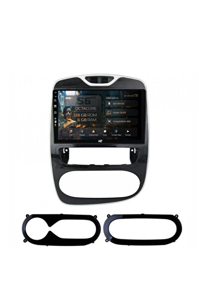 HUB64 Navigație Android Renault Clio IV (2016-2019), 9 inch, 6GB RAM, CarPlay...