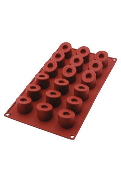 Flexmat قالب سيليكون أسطواني صغير للكيك والحلويات 18 قطعة (NO20)