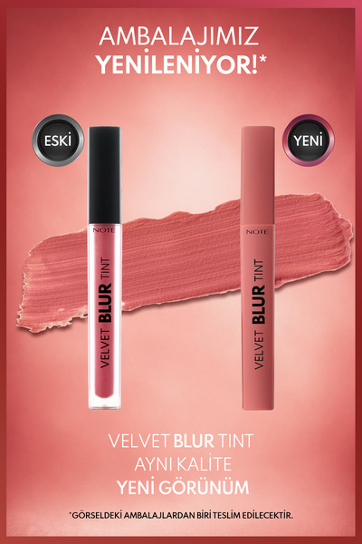 NOTE Velvet Blur Tint Kadife Bitişli Nemlendirici Mat Ruj - 02 Rose Dusk - Pembe