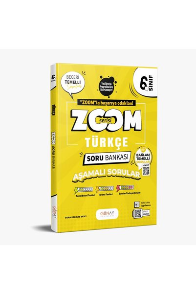 Günay Yayınları GÜNAY YAYINCILIK 6. SINIF ZOOM TÜRKÇE SORU BANKASI (GÜNCEL MÜFREDAT)
