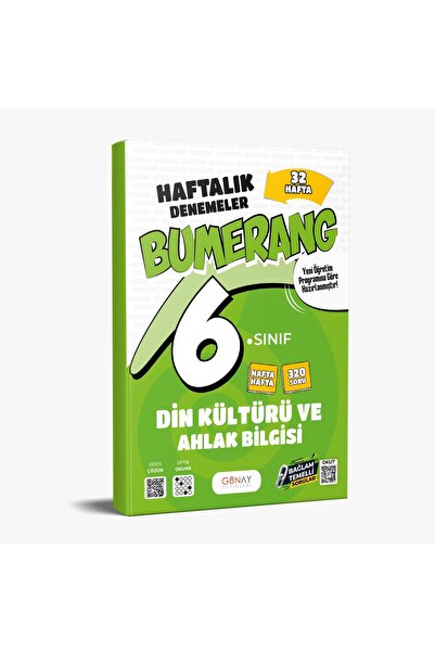 Günay Yayınları GÜNAY YAYINCILIK 6. SINIF BUMERANG 32 HAFTALIK DİN KÜLTÜRÜ VE...