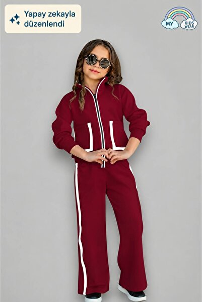My Kids Wear Girl's School Tracksuit with Pockets 5-14 Years Old 12213