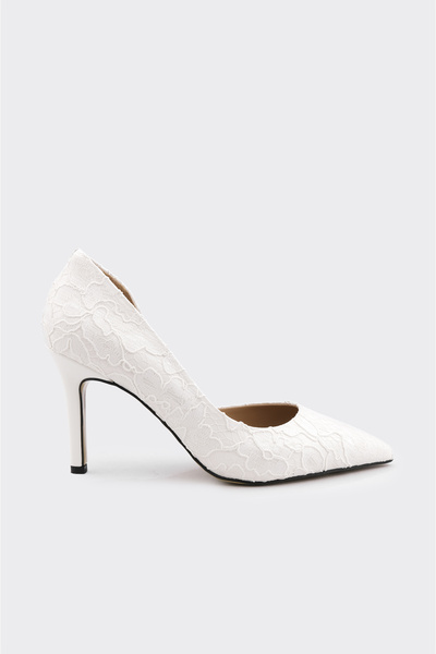 derinet Dantel İşlemeli Kadın Stiletto